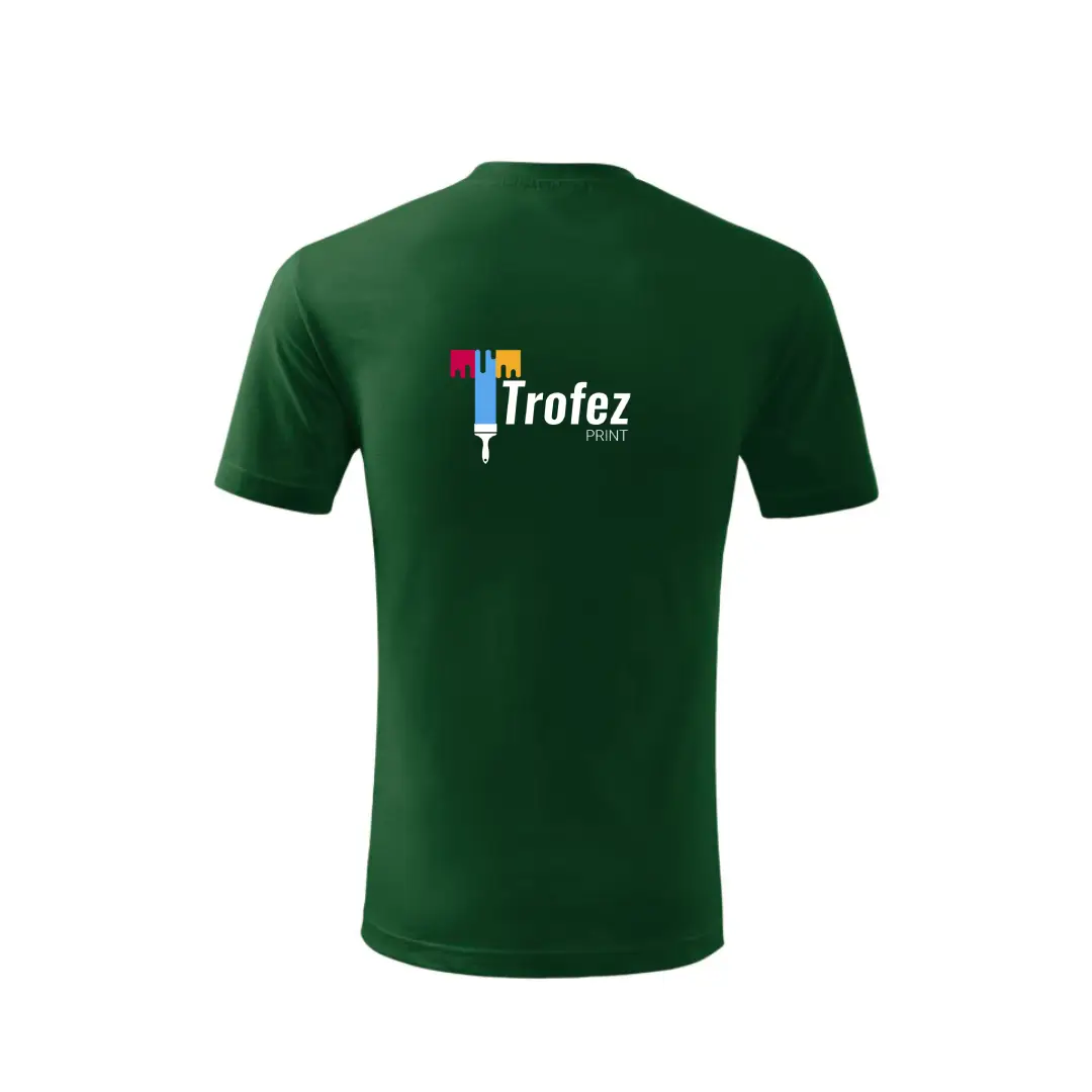 Tricou personalizat verde sticla din bumbac pentru copii - imagine 3