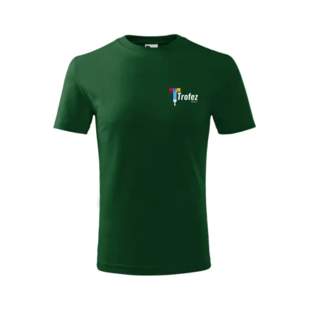 Tricou personalizat verde sticla din bumbac pentru copii