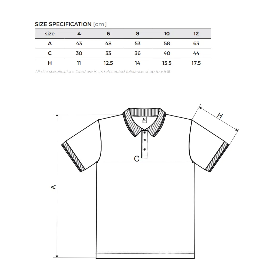 Tricou polo copii personalizat alb - imagine 2