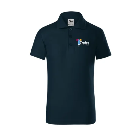 Tricou polo copii personalizat albastru marin
