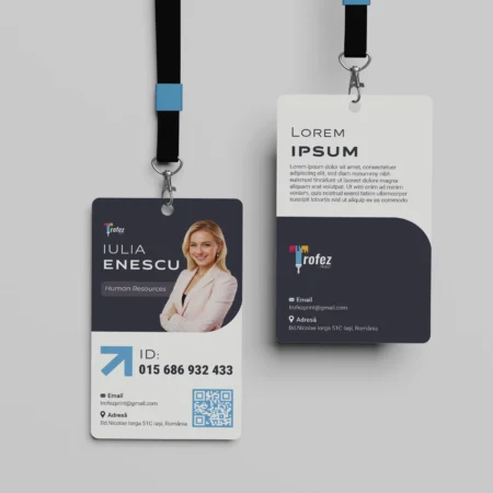 Card din pvc access personalizat fata/verso