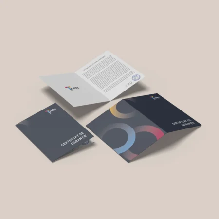 Certificat de garantie A5 - Bifold