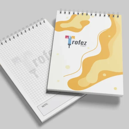 Notes A5 coperta color - interior alb/negru