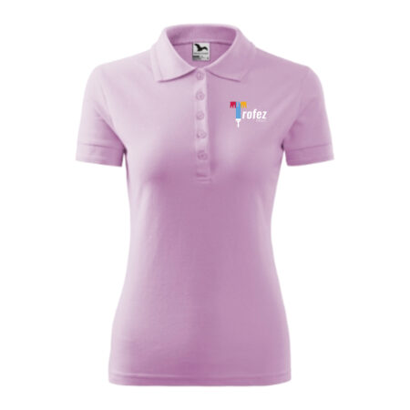 Tricou polo dama orchid