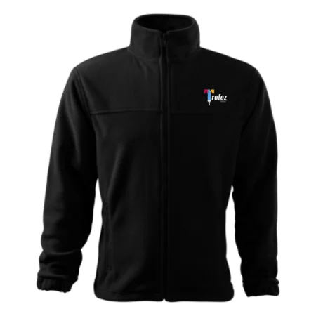Jacheta fleece pentru barbati negru
