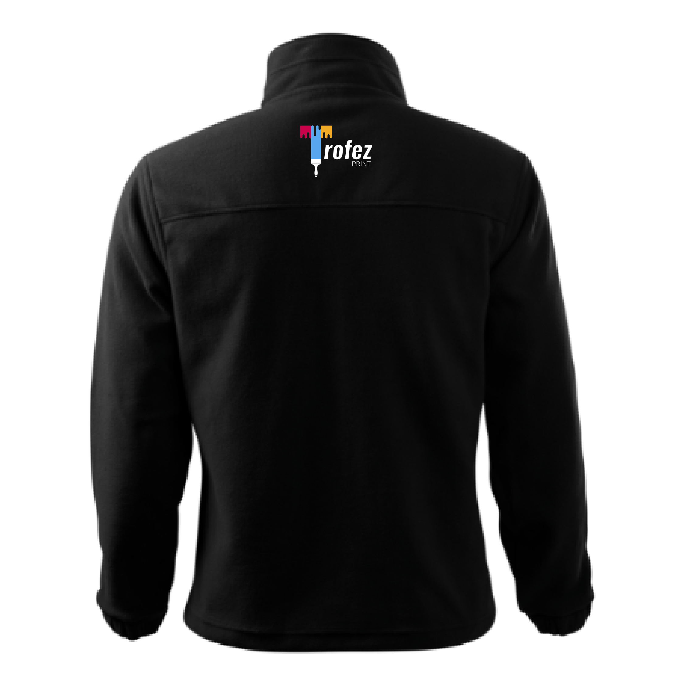 Jacheta fleece pentru barbati negru - imagine 2